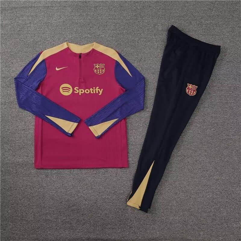 Thailand Quality(AAA) 23/24 Barcelona Red Soccer Tracksuit