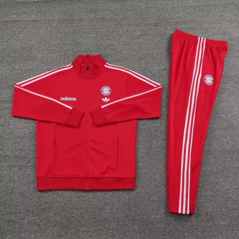 Thailand Quality(AAA) 23/24 Bayern Munich Red Soccer Tracksuit 03