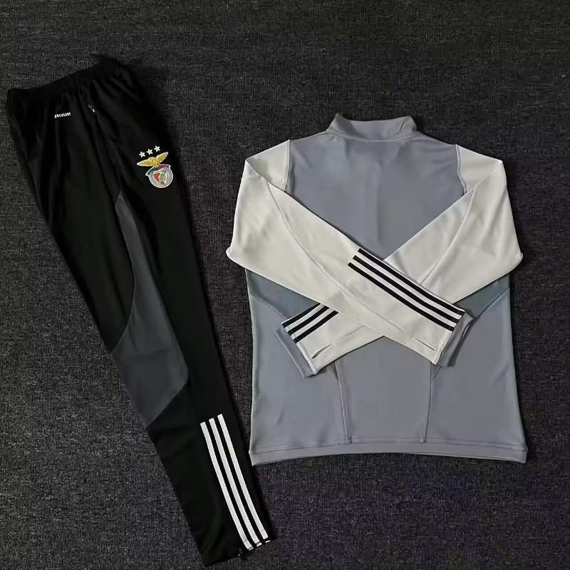 Thailand Quality(AAA) 23/24 Benfica Grey Soccer Tracksuit