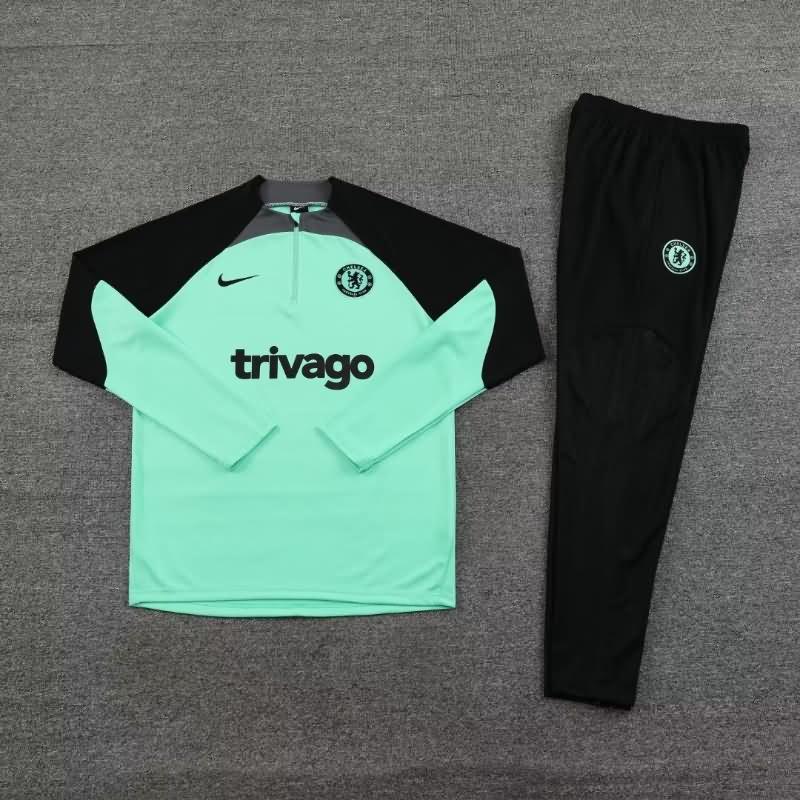 Thailand Quality(AAA) 23/24 Chelsea Green Soccer Tracksuit