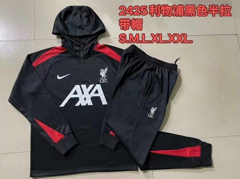 Thailand Quality(AAA) 23/24 Liverpool Black Soccer Tracksuit