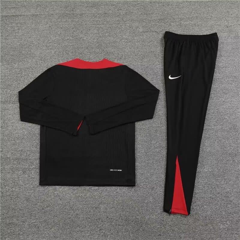 Thailand Quality(AAA) 23/24 Liverpool Black Soccer Tracksuit 02