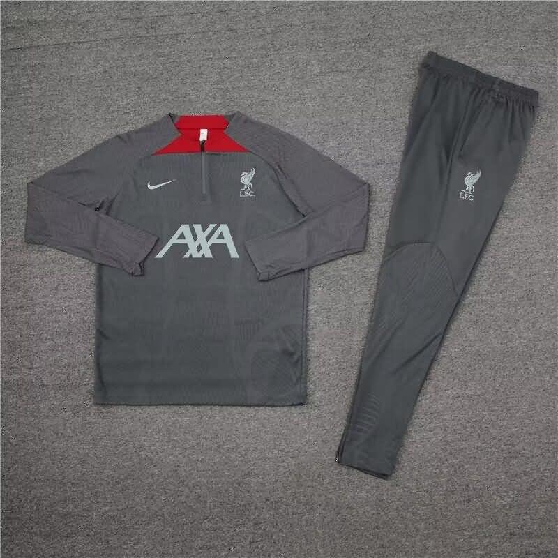 Thailand Quality(AAA) 23/24 Liverpool Grey Soccer Tracksuit 03
