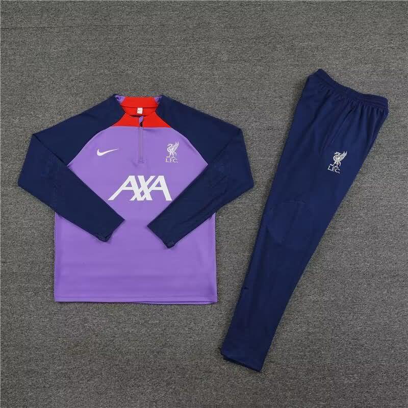 Thailand Quality(AAA) 23/24 Liverpool Purples Soccer Tracksuit