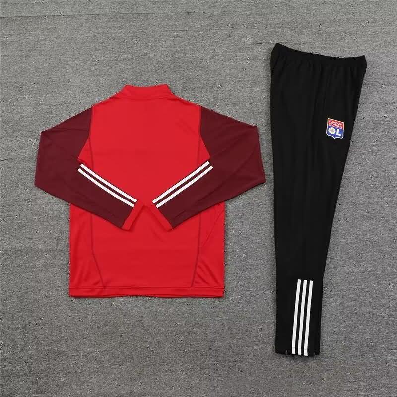 Thailand Quality(AAA) 23/24 Lyon Red Soccer Tracksuit