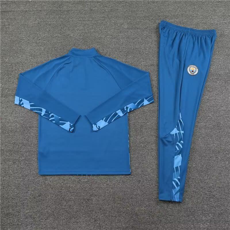Thailand Quality(AAA) 23/24 Manchester City Blue Soccer Tracksuit