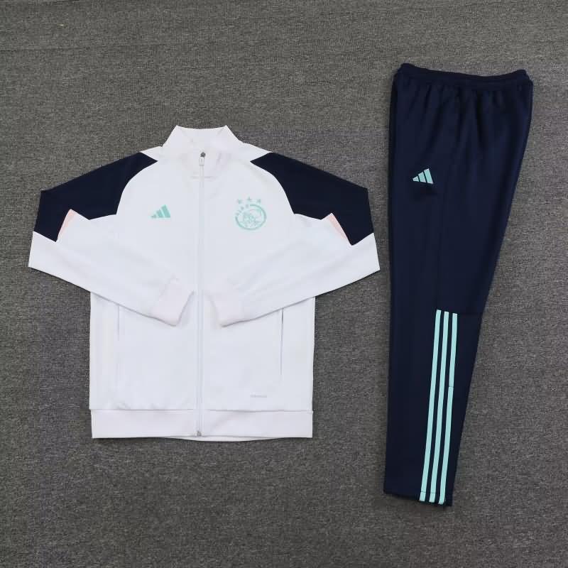 Thailand Quality(AAA) 23/24 Marseilles White Soccer Tracksuit