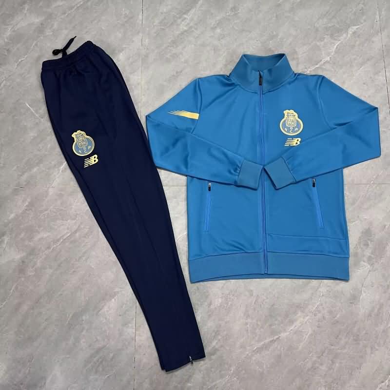 Thailand Quality(AAA) 23/24 Porto Blue Soccer Tracksuit 02