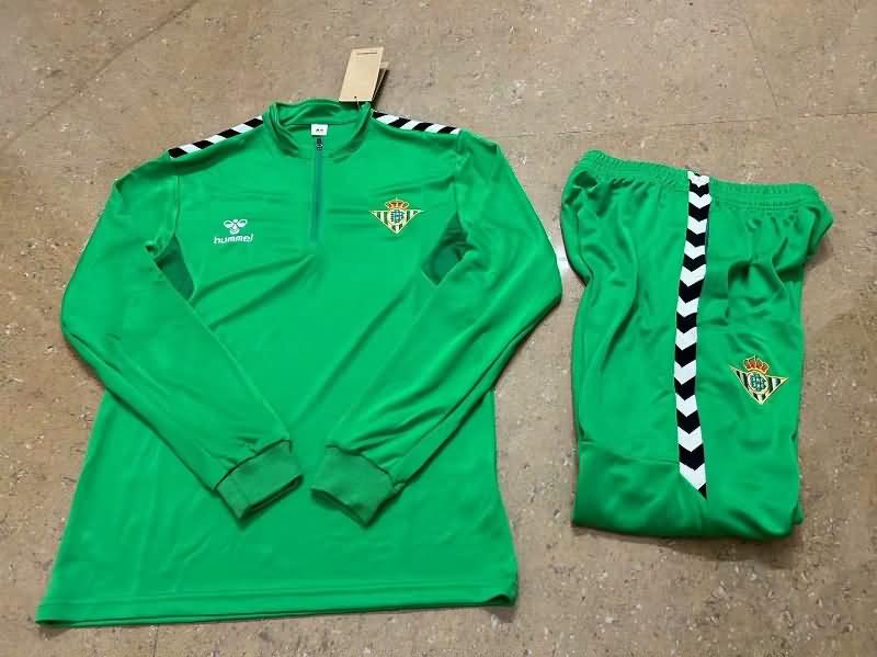 Thailand Quality(AAA) 23/24 Real Betis Green Soccer Tracksuit