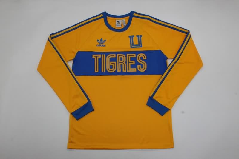 Thailand Quality(AAA) 23/24 Tigres UANL Yellow Retro Soccer Tracksuit
