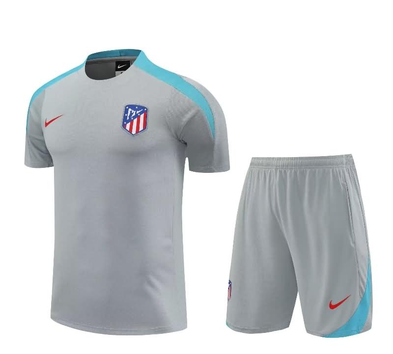 Thailand Quality(AAA) 23/24 Atletico Madrid Grey Soccer Training Sets