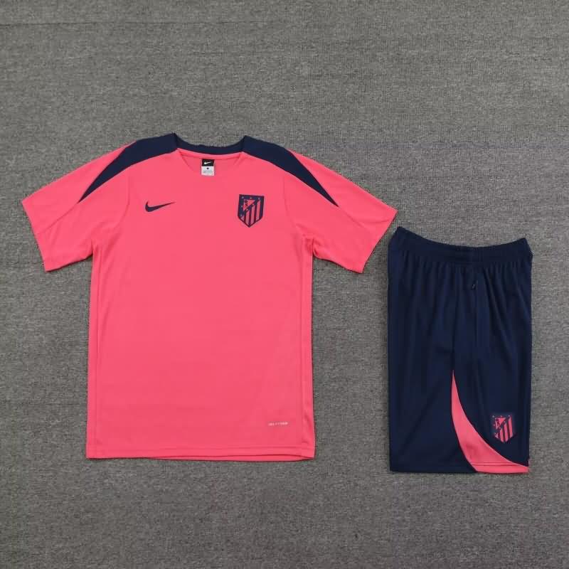 Thailand Quality(AAA) 23/24 Atletico Madrid Pink Soccer Training Sets