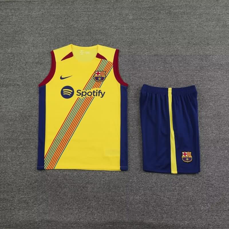Thailand Quality(AAA) 23/24 Barcelona Yellow Soccer Training Sets