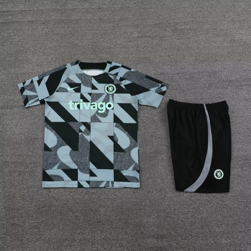 Thailand Quality(AAA) 23/24 Chelsea Camouflage Soccer Training Sets 02