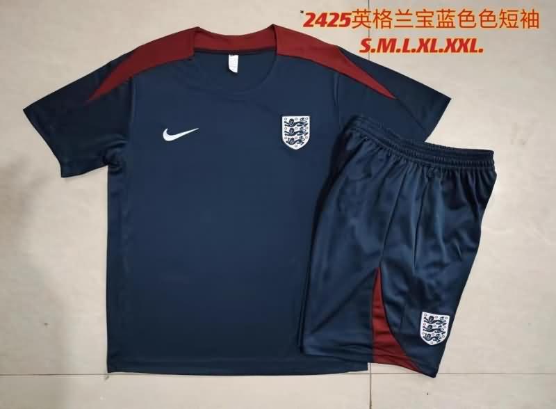 Thailand Quality(AAA) 23/24 England Dark Blue Soccer Training Sets