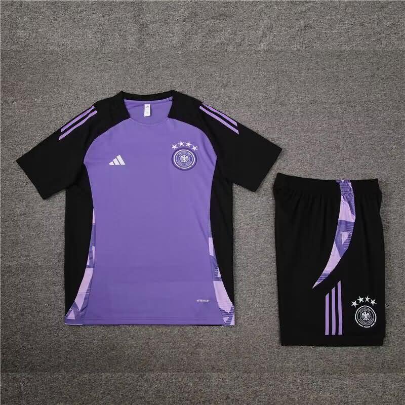 Thailand Quality(AAA) 2024 Germany Purples Soccer Training Sets