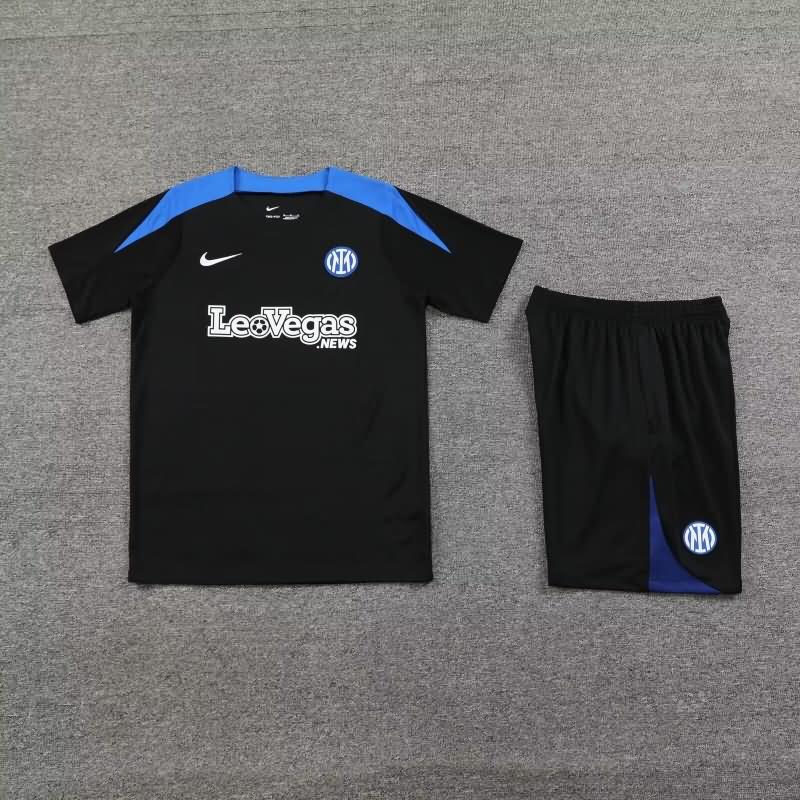 Thailand Quality(AAA) 23/24 Inter Milan Black Soccer Training Sets 03