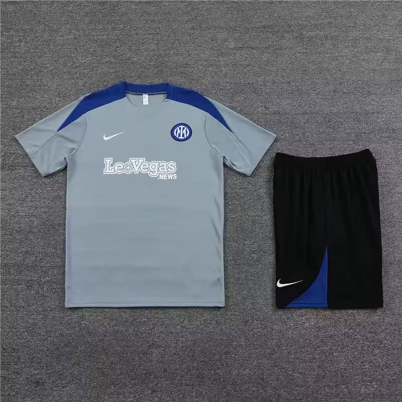 Thailand Quality(AAA) 23/24 Inter Milan Grey Soccer Training Sets