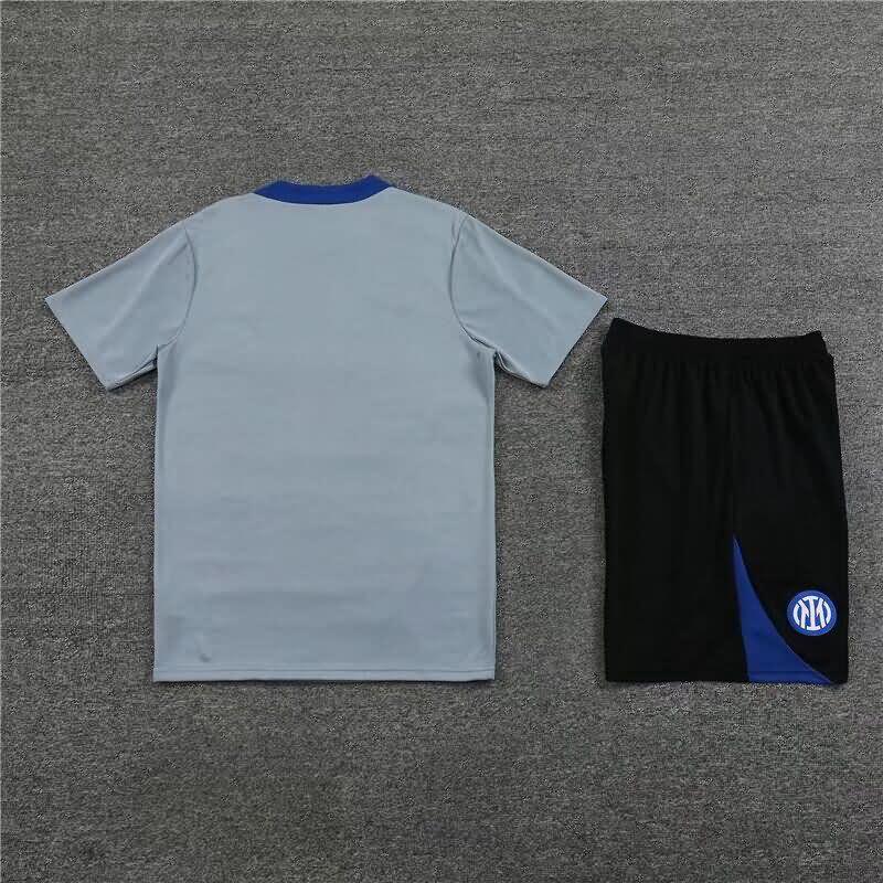 Thailand Quality(AAA) 23/24 Inter Milan Grey Soccer Training Sets
