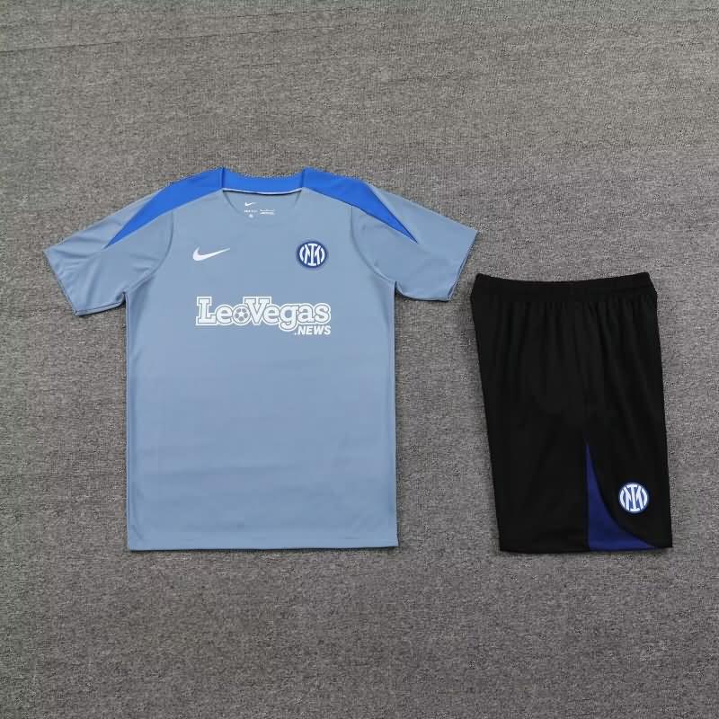 Thailand Quality(AAA) 23/24 Inter Milan Grey Soccer Training Sets 03