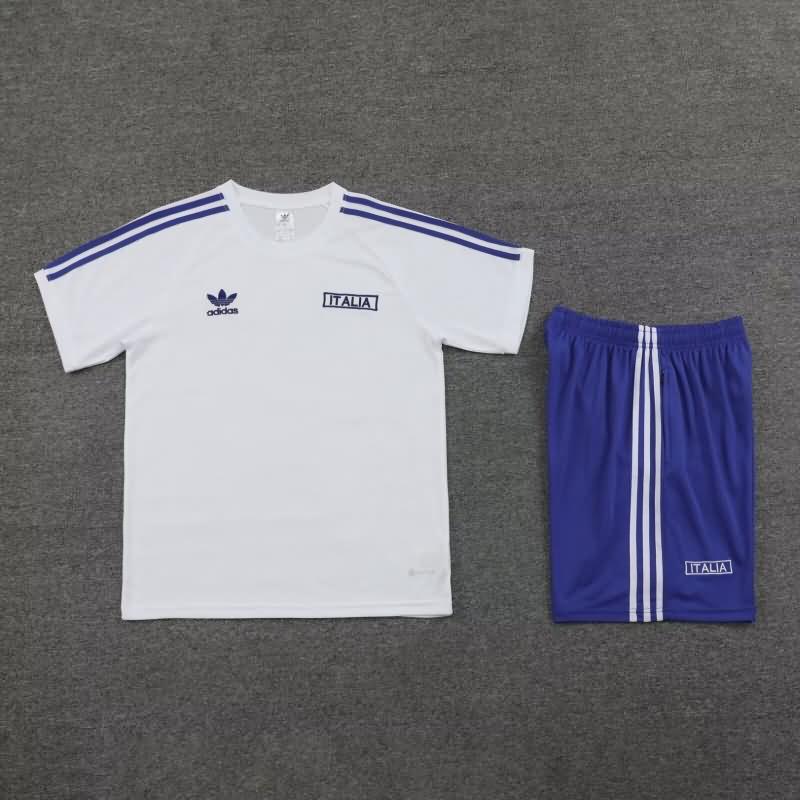 Thailand Quality(AAA) 2024 Italy White Soccer Training Sets