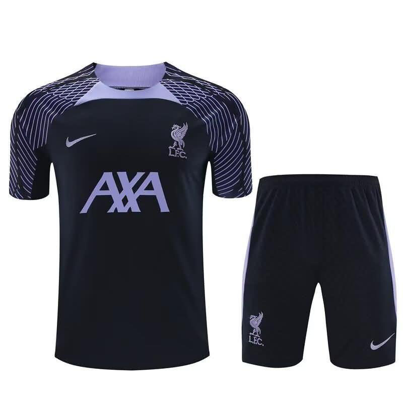 Thailand Quality(AAA) 23/24 Liverpool Dark Blue Soccer Training Sets