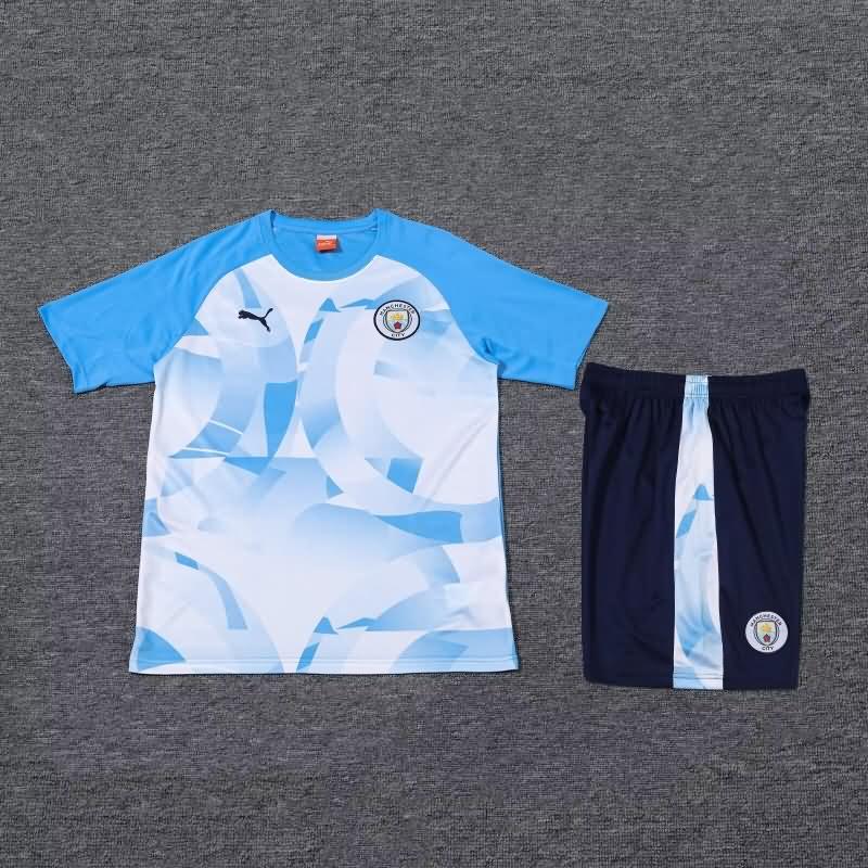 Thailand Quality(AAA) 23/24 Manchester City White Soccer Training Sets