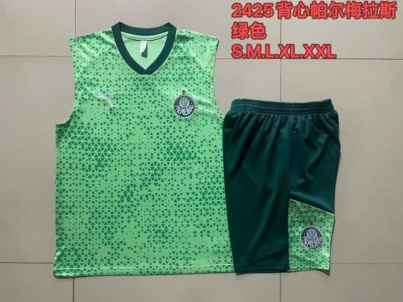 Thailand Quality(AAA) 2024 Palmeiras Green Soccer Training Sets