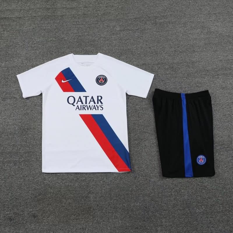 Thailand Quality(AAA) 23/24 Paris St Germain White Soccer Training Sets