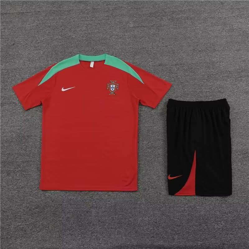 Thailand Quality(AAA) 23/24 Portugal Red Soccer Training Sets