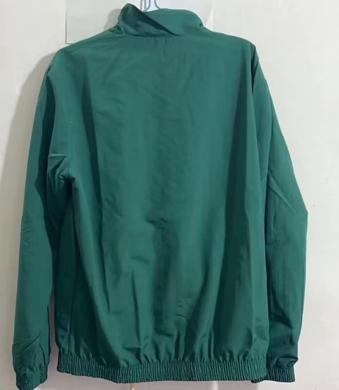 Thailand Quality(AAA) 23/24 AS Roma Blue Green Reversible Soccer Windbreaker