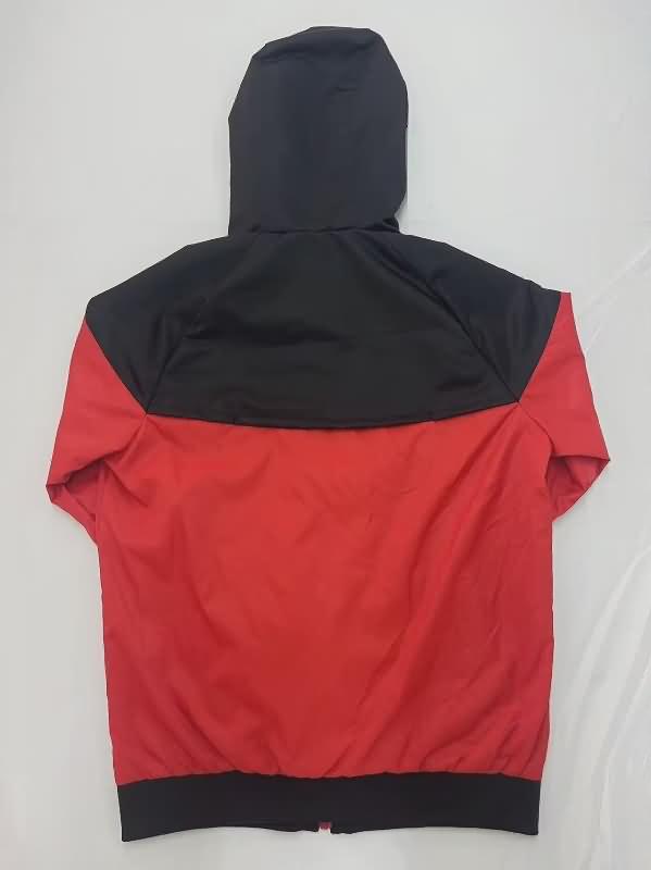 Thailand Quality(AAA) 2024 France Red Soccer Windbreaker