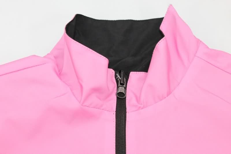 Thailand Quality(AAA) 2023 Inter Miami Black Pink Reversible Soccer Windbreaker