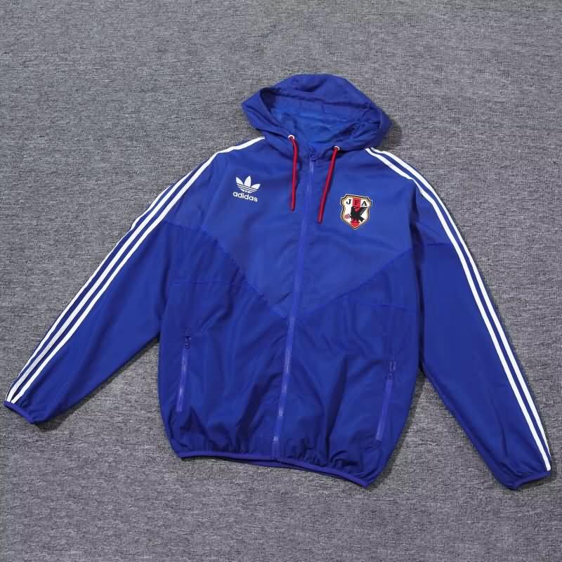 Thailand Quality(AAA) 2024 Japan Blue Soccer Windbreaker