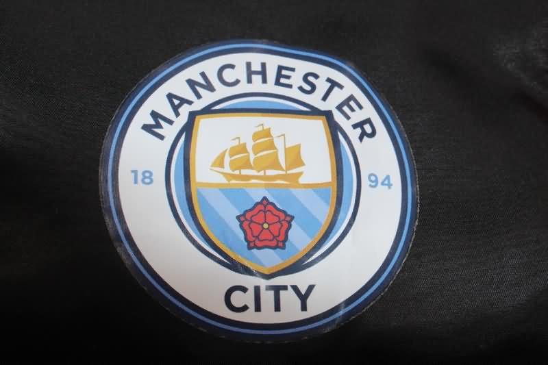 Thailand Quality(AAA) 23/24 Manchester City Black Soccer Windbreaker