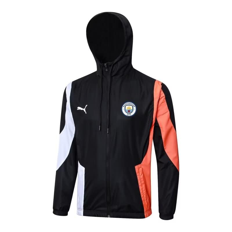 Thailand Quality(AAA) 23/24 Manchester City Black Soccer Windbreaker 04