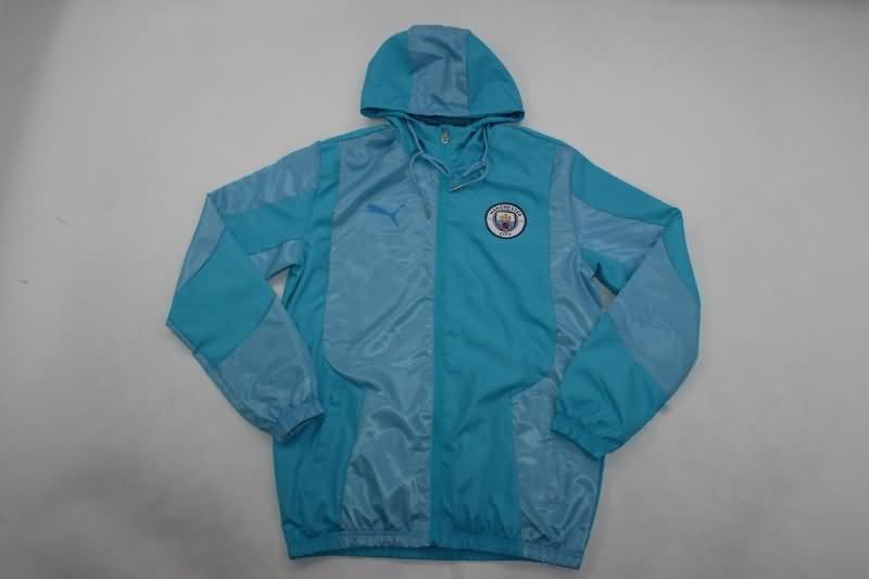 Thailand Quality(AAA) 23/24 Manchester City Blue Soccer Windbreaker