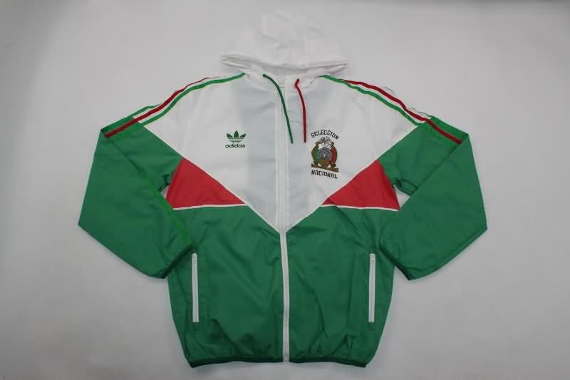 Thailand Quality(AAA) 2024 Mexico Green Soccer Windbreaker 02