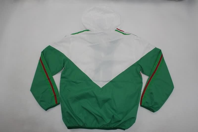 Thailand Quality(AAA) 2024 Mexico Green Soccer Windbreaker 02