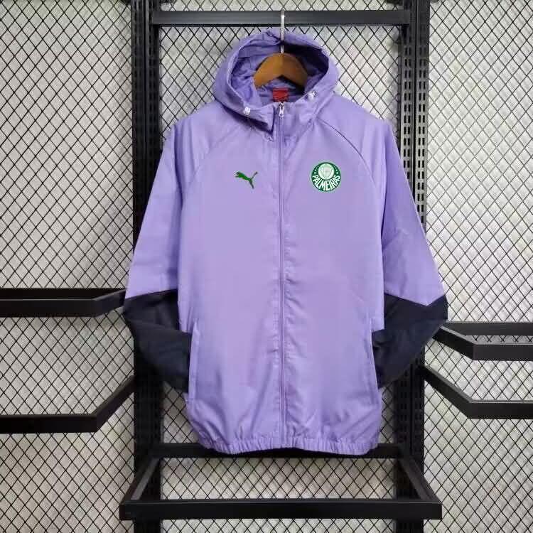 Thailand Quality(AAA) 2024 Palmeiras Purples Soccer Windbreaker