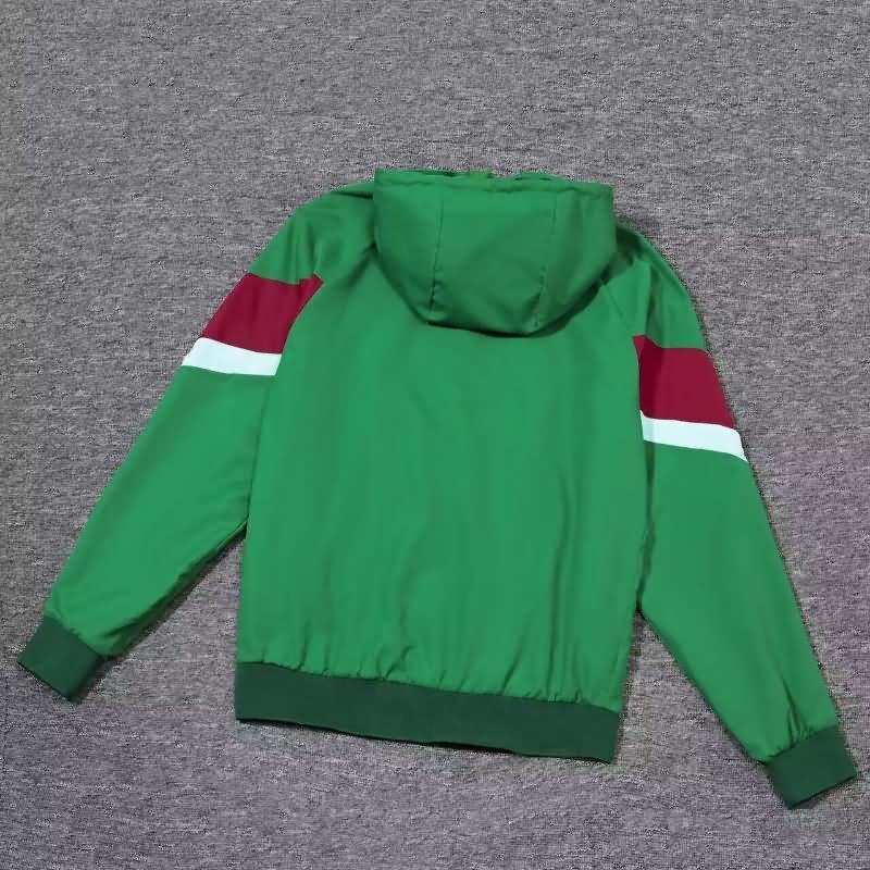 Thailand Quality(AAA) 2024 Portugal Green Soccer Windbreaker