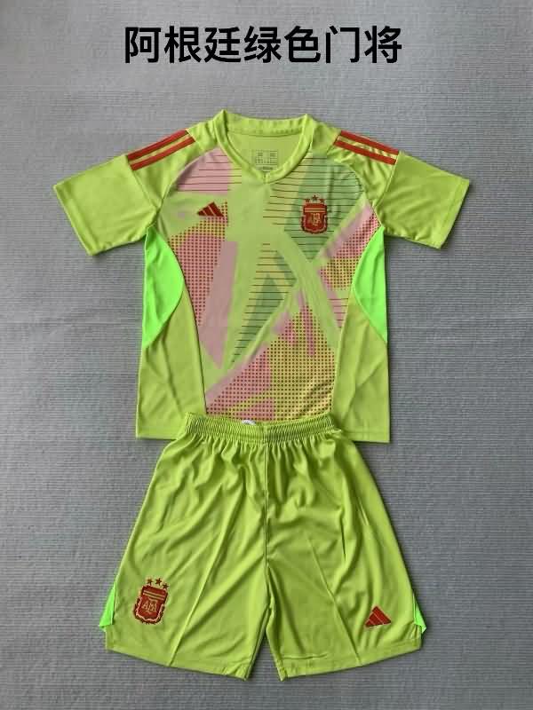 2024 Argentina Copa America Goalkeeper Yellow Soccer Jersey