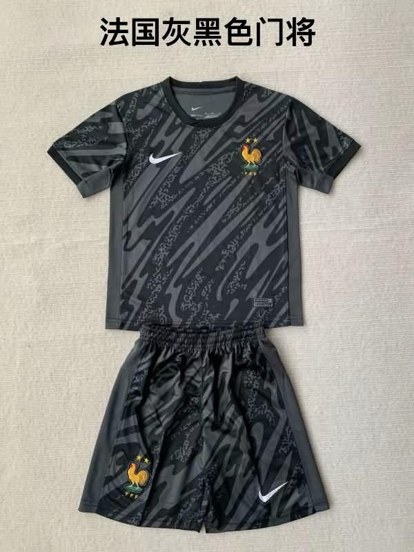 2024 France Goalkeeper Black Soccer Jersey