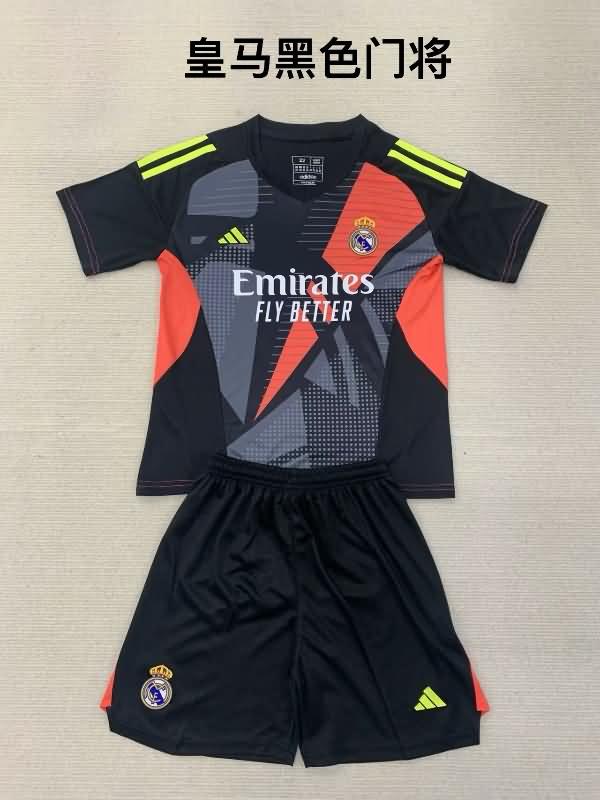 24/25 Real Madrid Goalkeeper Black Soccer Jersey