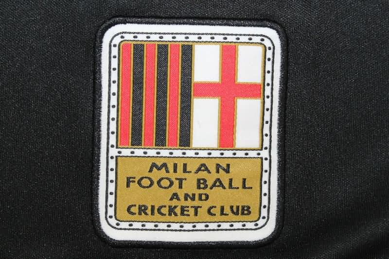 Thailand Quality(AAA) 125th AC Milan Anniversary Black Soccer Jersey