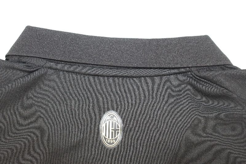 Thailand Quality(AAA) 125th AC Milan Anniversary Black Soccer Jersey