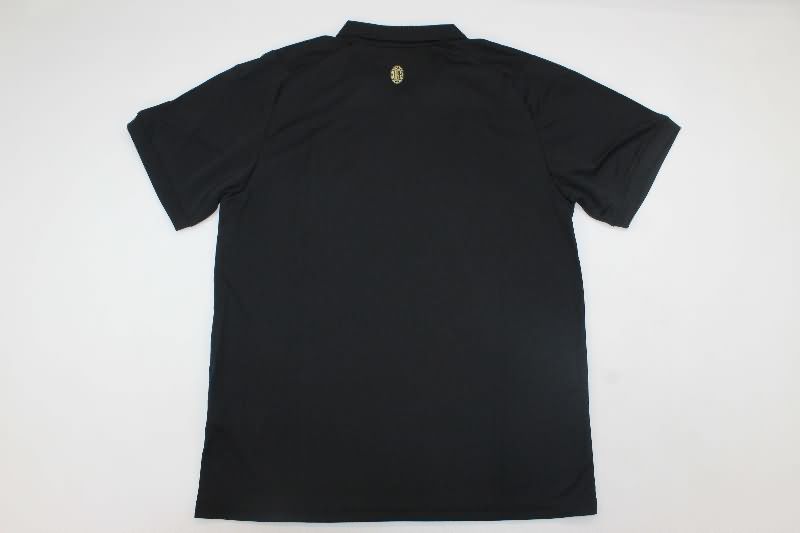 Thailand Quality(AAA) 125th AC Milan Anniversary Black Soccer Jersey