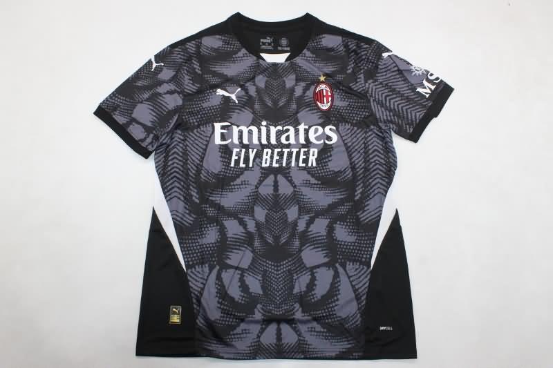 Thailand Quality(AAA) 24/25 AC Milan Goalkeeper Black Soccer Jersey