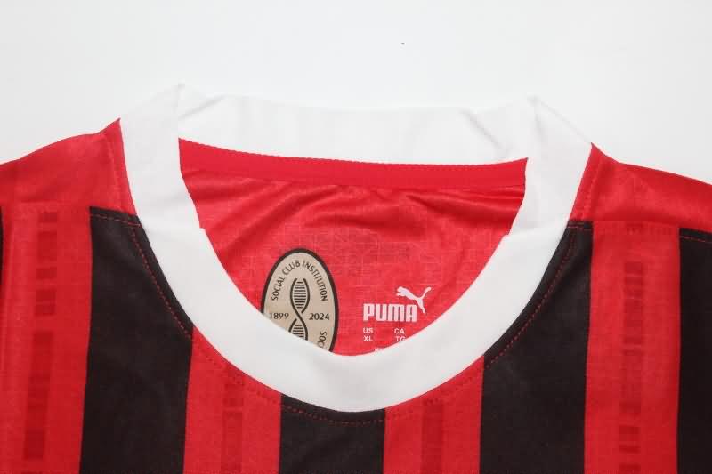 Thailand Quality(AAA) 24/25 AC Milan Home Soccer Jersey (Player) Leaked