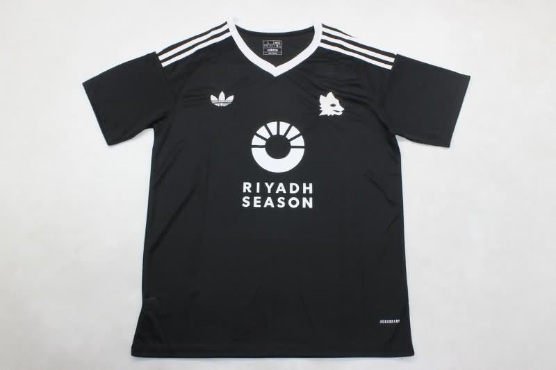 Thailand Quality(AAA) 24/25 AS Roma Goalkeeper Black Soccer Jersey